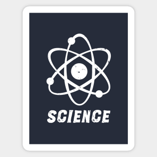 Distressed Atom Science T-Shirt Sticker